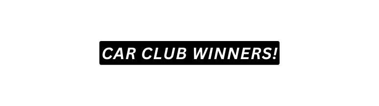 Car club winners